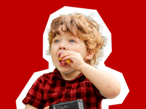 Developing independent eaters.