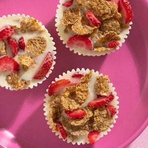 Cold Cereal and Yogurt Cupcakes