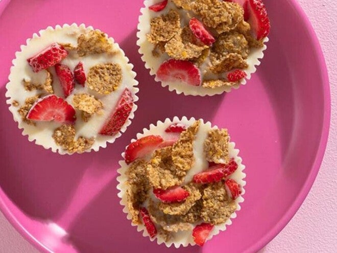 Cold Cereal and Yogurt Cupcakes