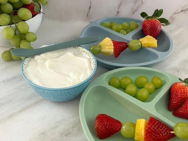 Fruit Kabobs with yogurt dip